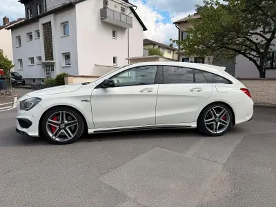 Gebraucht Mercedes CLA45 AMG Shooting Brake AMG 381 PS (280 kW) 2015 Weiß Kombi