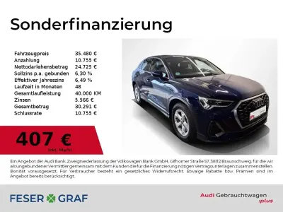 Gebraucht Audi Q3 Sportback Performance 200 PS (147 kW) 2023 Navarrablau metallic SUV