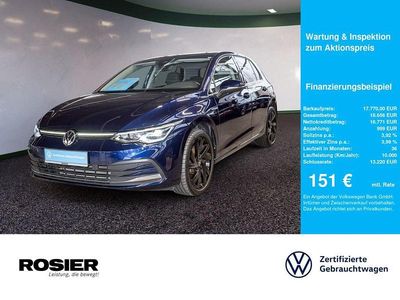 Gebraucht VW Golf VIII Style 131 PS (96 kW) 2022 Blau / atlantik blue Limousine