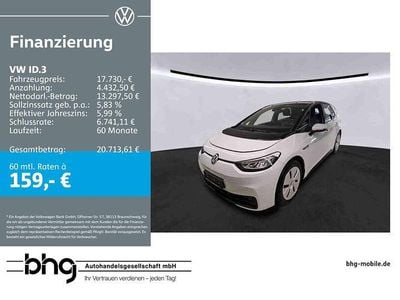 Gebraucht VW ID.3 Pure 110 kW (150 PS) 2021 Weiß Kleinwagen