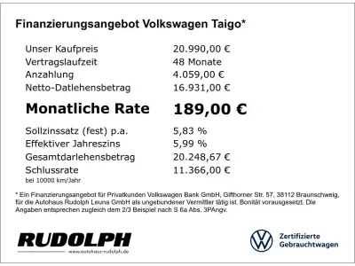 Gebraucht VW Taigo Style 110 PS (80 kW) 2022 Rot SUV