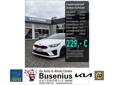 Gebraucht Kia ProCeed GT 204 PS (150 kW) 2020 Hw2) deluxeweiss met. (weiss Kombi