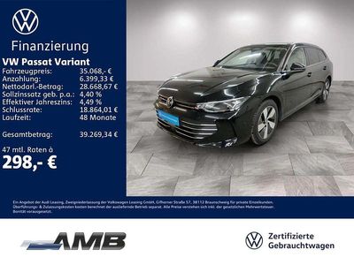 Gebraucht VW Passat Business 204 PS (150 kW) 2025 Grenadillschwarz metallic Kombi