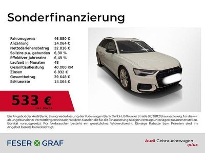 Gebraucht Audi S6 Ambiente 344 PS (253 kW) 2023 Gletscherweiß metallic Kombi