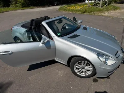 Usata Mercedes SLK200 163 CV (119 kW) 2007 Argento Cabrio