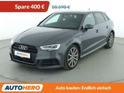 Brugt Audi A3 S-Line 150 HK (110 kW) 2018 Grå Sedan