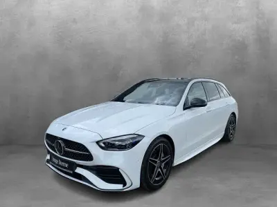 Gebraucht Mercedes C300 AMG line 265 PS (194 kW) 2022 Manufaktur lack manufaktur opalithweiß bright Kombi