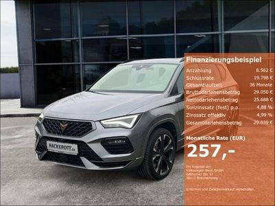 gebraucht Cupra Ateca 4Drive 2.0 TSI 300 PS 7-GANG DSG AHK Panorama elektr. Heckklappe beheizb. Frontscheibe