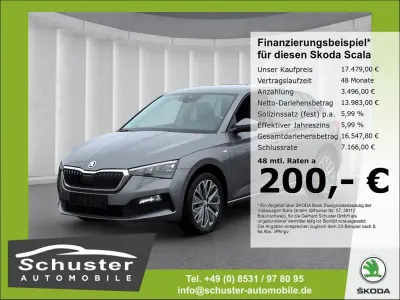 Gebraucht Skoda Scala Tour 110 PS (80 kW) 2022 Grau Kleinwagen