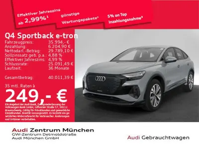 Gebraucht Audi Q4 e-tron S-Line 150 kW (204 PS) 2023 Kieselgrau SUV