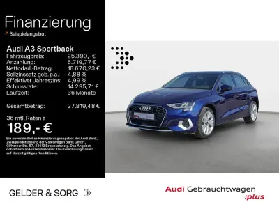 Używany Audi A3 Advanced Plus 150 KM (110 kW) 2023 Niebieski Sedan/Limuzyna