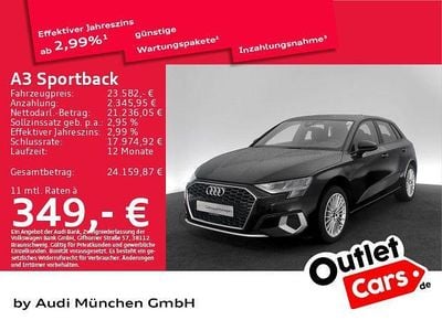 Gebraucht Audi A3 Advanced 204 PS (150 kW) 2022 Schwarz Limousine