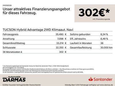 gebraucht Hyundai Tucson Hybrid Advantage 2WD Klimaaut. Navi