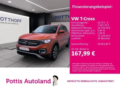 Gebraucht VW T-Cross Active 95 PS (69 kW) 2021 Orange SUV