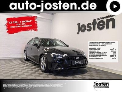 Schwarz (mythosschwarz metallic) Gebraucht 2024 Audi A4 S-Line Kombi | 34.990 € (Guter Preis)