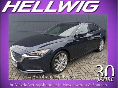 Deep crystal blue metallic Gebraucht 2024 Mazda 6 Takumi-Line Limousine | 28.980 € (Fairer Preis)