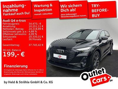 Gebraucht Audi Q4 e-tron S-Line 150 kW (204 PS) 2023 Mythosschwarz metallic SUV