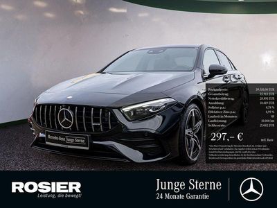 Schwarz / kosmosschwarz Gebraucht 2023 Mercedes A35 AMG AMG Limousine | 39.510 € (Fairer Preis)