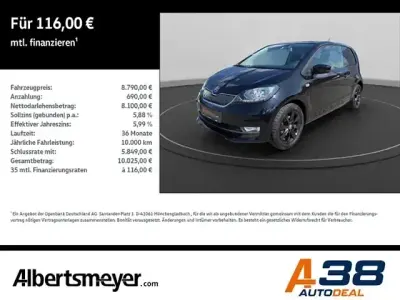 Gebraucht Skoda Citigo Style 60 PS (44 kW) 2017 Schwarz Kleinwagen