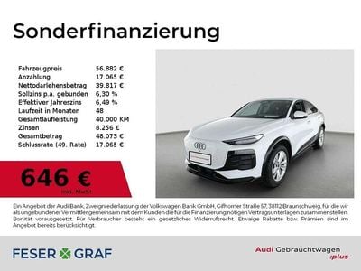 Gebraucht Audi Q6 Sportback e-tron Ambiente 185 kW (252 PS) 2025 Gletscherweiß metallic SUV