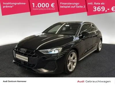 Brugt Audi A3 S-Line 150 HK (110 kW) 2024 Sort Sedan