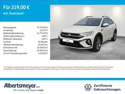 Brugt VW Taigo R-line 110 HK (80 kW) 2024 Grå SUV