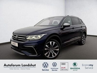 Blau atlantic blue Gebraucht 2023 VW Tiguan Allspace R-line SUV | 34.490 € (Fairer Preis)
