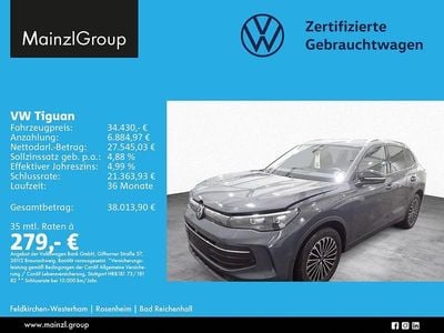 Gebraucht VW Tiguan Goal 131 PS (96 kW) 2025 Delfingrau metallic SUV