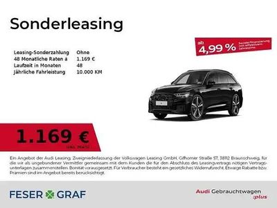 Mythosschwarz metallic Gebraucht 2025 Audi A6 S-Line Kombi | 88.480 €