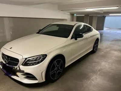 Second-hand Mercedes C180 AMG line 156 CP (114 kW) 2019 Alb Coupe