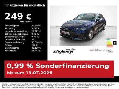 Gebraucht Audi A3 S-Line 150 PS (110 kW) 2025 Navarrablau metallic Limousine