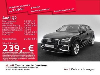 Gebraucht Audi Q2 Advanced 150 PS (110 kW) 2023 Schwarz SUV