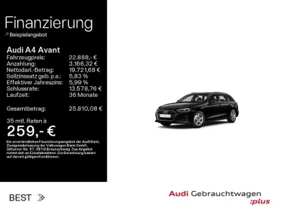 Gebraucht Audi A4 163 PS (119 kW) 2023 Schwarz Kombi