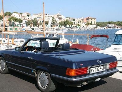 Usata Mercedes SL500 231 CV (169 kW) 1983 Blu Cabrio