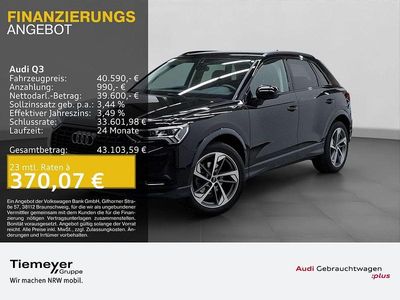 Schwarz Gebraucht 2025 Audi Q3 Advanced SUV | 40.590 € (Fairer Preis)
