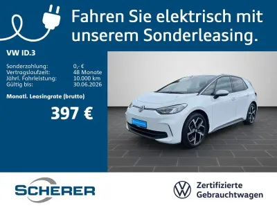 Gebraucht VW ID.3 Pro 150 kW (204 PS) 2024 Gletscherweiß metallic Kleinwagen