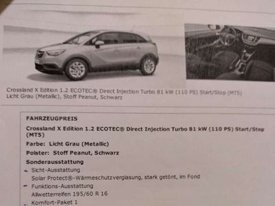 gebraucht Opel Crossland X 1.2 ECOTEC Start/Stop Edition