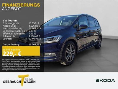 Usata VW Touran Comfortline 150 CV (110 kW) 2017 Blu Monovolume