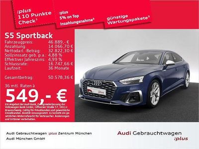 Gebraucht Audi S5 Sportback Sport 341 PS (250 kW) 2023 Blau Kleinwagen