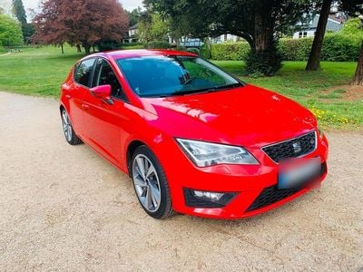 Usata Seat Leon FR Sport 122 CV (89 kW) 2014 Rosso Berlina