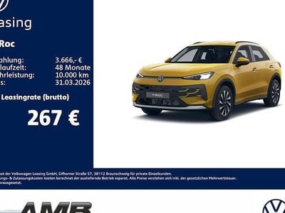 Neu VW T-Roc Life 116 PS (85 kW) 2025 Gelb SUV