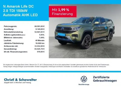 Gebraucht VW Amarok Life 205 PS (150 kW) 2025 Grün Pickup