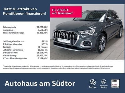 Gebraucht Audi Q3 Advanced Plus 150 PS (110 kW) 2023 Nanograu metallic (metallic) SUV
