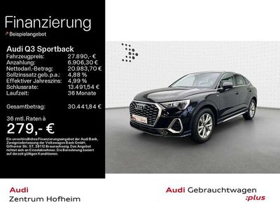 Gebraucht Audi Q3 S-Line 150 PS (110 kW) 2022 Mythosschwarz metallic SUV