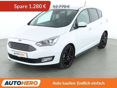 Weiß Gebraucht 2018 Ford C-MAX Titanium Van / Kleinbus | 11.490 € (Fairer Preis)
