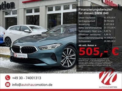 Gebraucht BMW 840 Performance 320 PS (235 kW) 2019 Blau Coupé