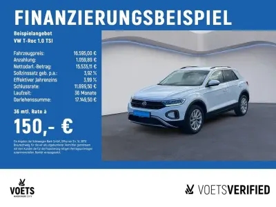 Gebraucht VW T-Roc Life 110 PS (80 kW) 2022 Weiß SUV