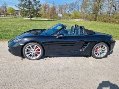 Usata Porsche Boxster S Chrono 349 CV (256 kW) 2018 Nero Cabrio