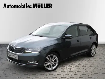 Gebraucht Skoda Rapid Clever 95 PS (69 kW) 2018 Quarzgrau metallic Kleinwagen