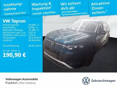 Gebraucht VW Tayron Life 150 PS (110 kW) 2025 Nightshade blue metallic (metallic) SUV